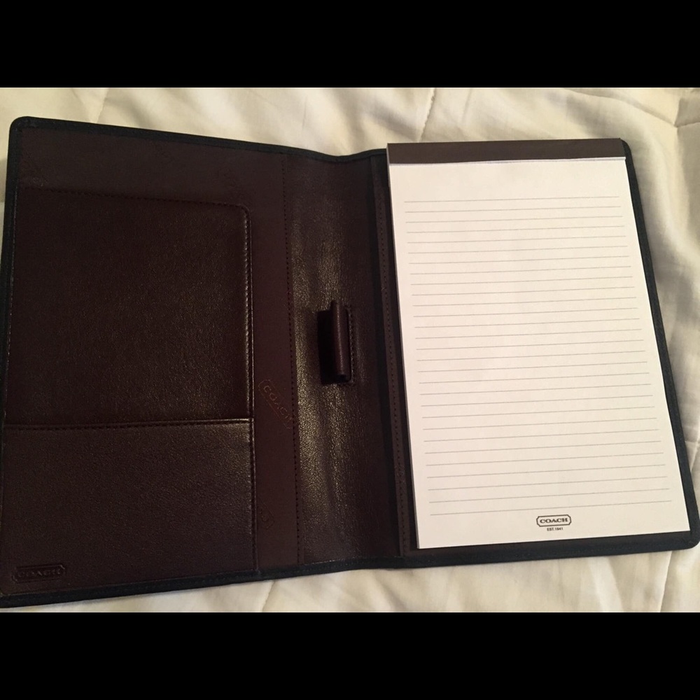 Coach Notepad Holder